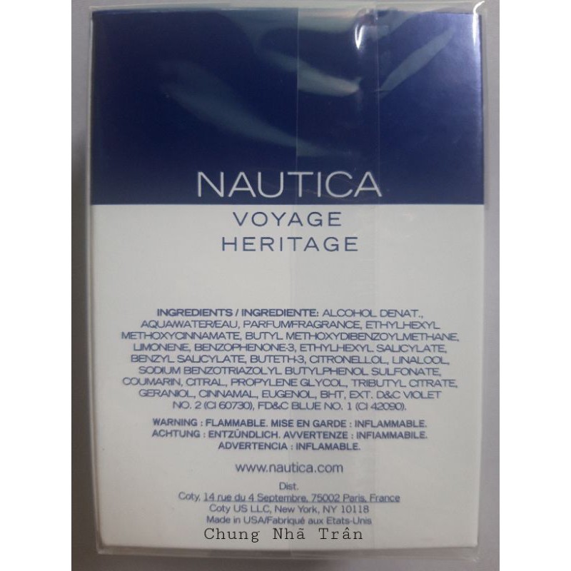 Nước hoa Nam Nautica Voyage Heritage 50ml