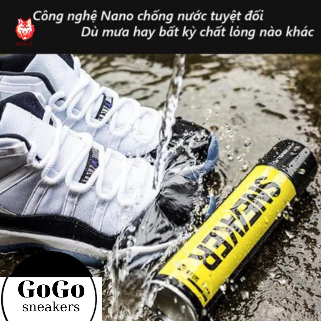 Xịt Chống Thấm Giày Sneaker Cao Cấp GOGO Dạng Sương NANO Chống Nước Hiệu Quả Nhanh Tiện Lợi An Toàn Sức Khoẻ GOGO