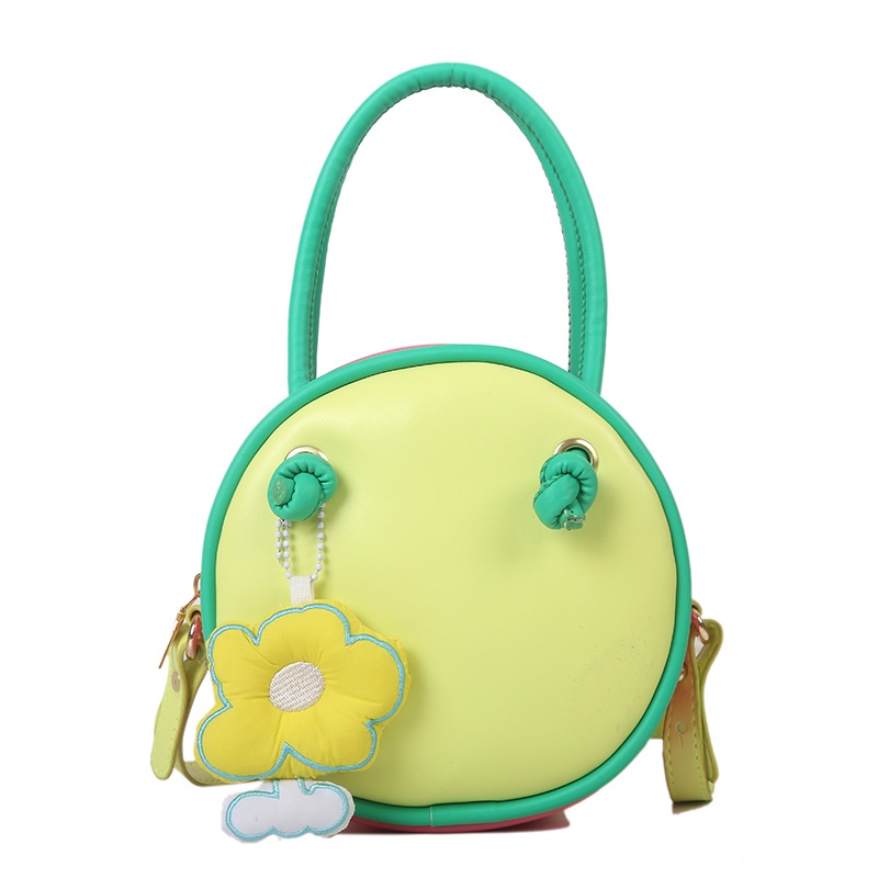 Túi Đeo Vai Hình Tròn Nhỏ Xinh Màu Sắc Tương Phản Thời Trang Mùa Hè 2022 Cho Nữ