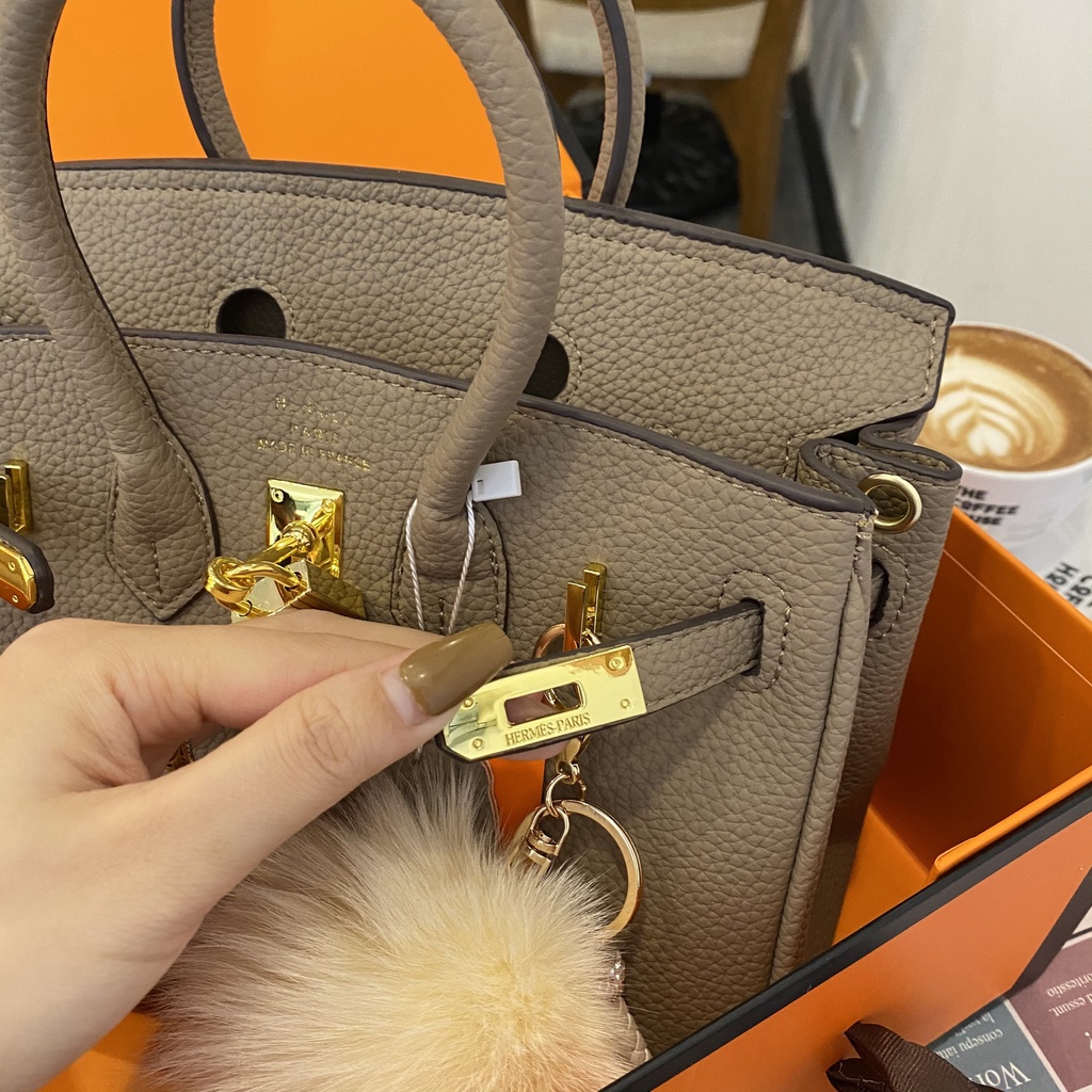 Túi HM Birkin F1 tag vàng da hạt Nobox size 25-30/Túi xách HM BK F1 tag vàng đủ 2 size Nobox