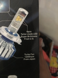 Đèn Led pha Turbo T1 40w chân H4