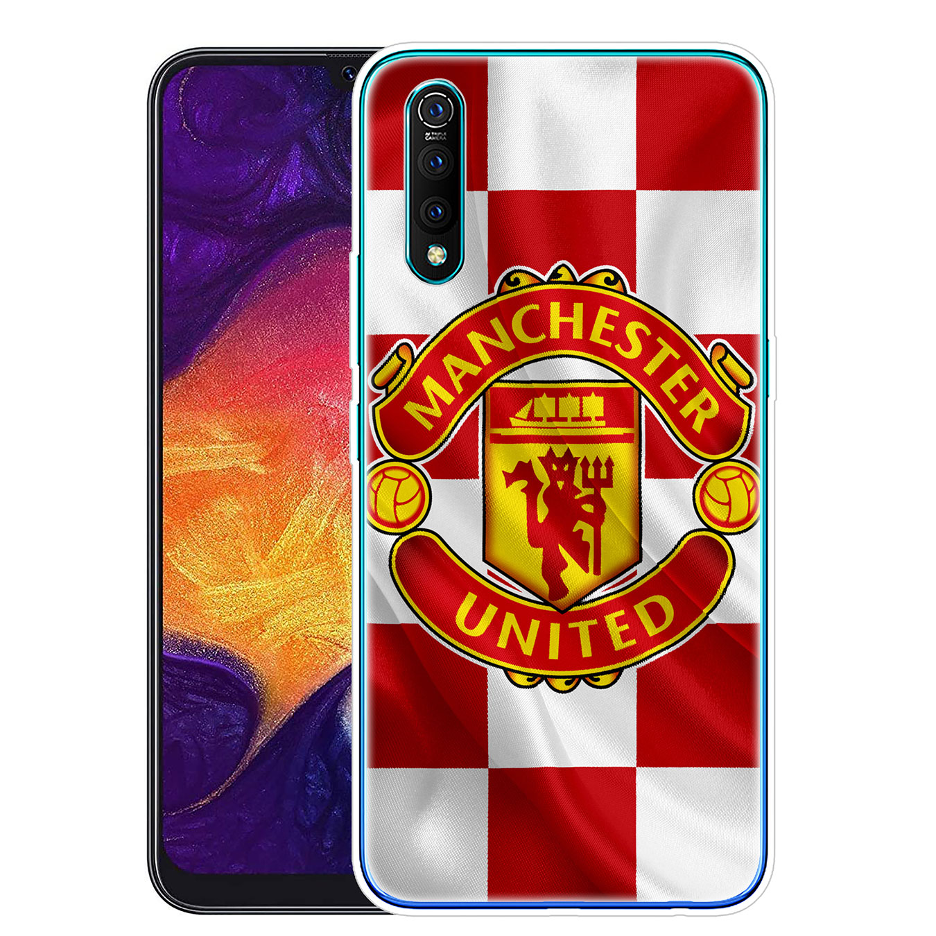 Ốp Điện Thoại Silicon Mềm In Logo Câu Lạc Bộ Bóng Đá Manchester United Cho Xiaomi Redmi Note 8 7 6 5 Plus Pro 8a