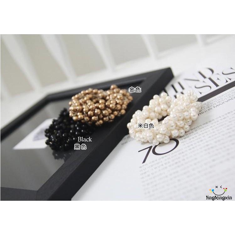 Dây cột tóc đính ngọc trai thời trang cho nữ