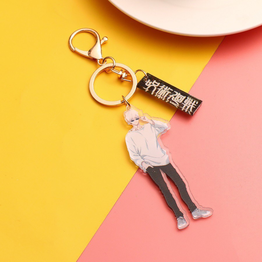 COSER KING 1pcs Jujutsu Kaisen Acrylic Keychain Itadori Yuji Fushiguro Megumi Anime Cartoon