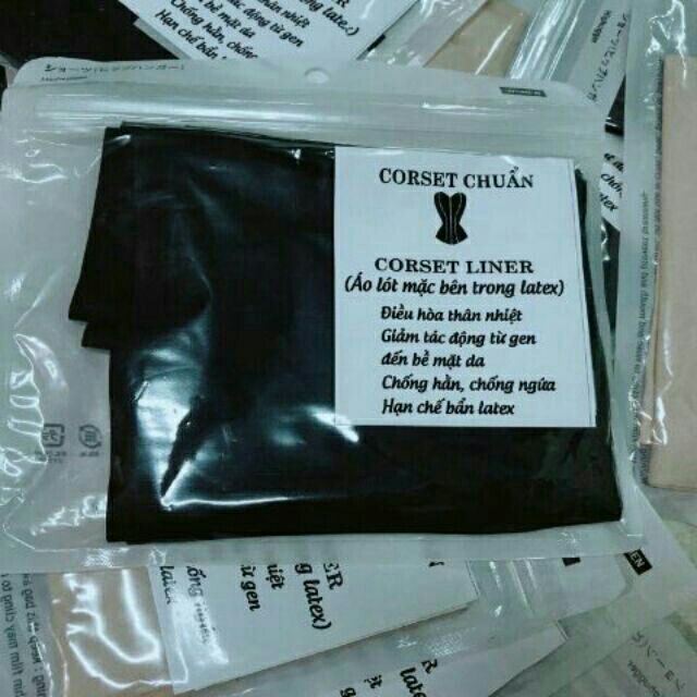 (Sale 1 ngày) Áo chống ngứa mặc trong Latex corset liner -đen và nude | BigBuy360 - bigbuy360.vn