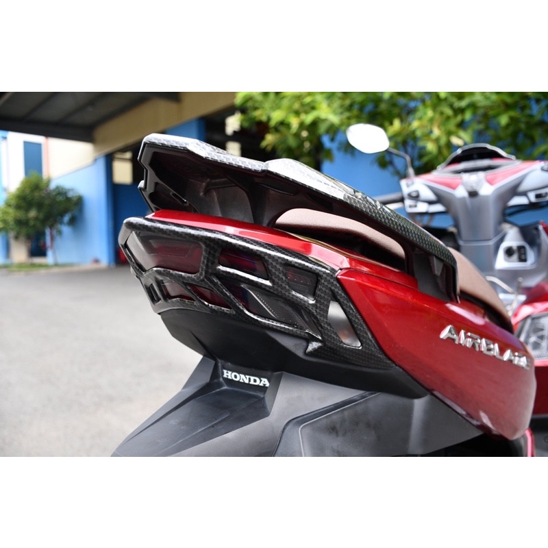 Đồ trang trí Carbon Air Blade 2022 160cc ( ốp cảng, chỉ mũi, quạt gió, mỏ dè, chụp lái, viền đồng hồ, hộc đồ )