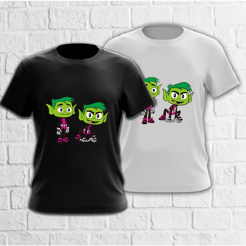 Mashoo Summer Teen Titans Go! Áo Thun Tay Ngắn Dáng Rộng In Họa Tiết Hoạt Hình Phong Cách Cổ Điển Thời Trang Cho Nam Và Nữ