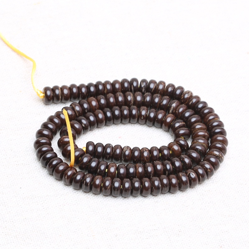 Hạt Xỏ Dừa Tự Nhiên Dày 4mm Dùng Làm Vòng Tay / Dây Chuyền diy