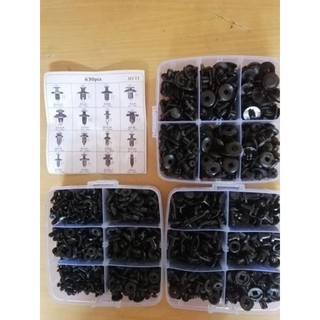Set 630 chốt nhựa cho xe hơi