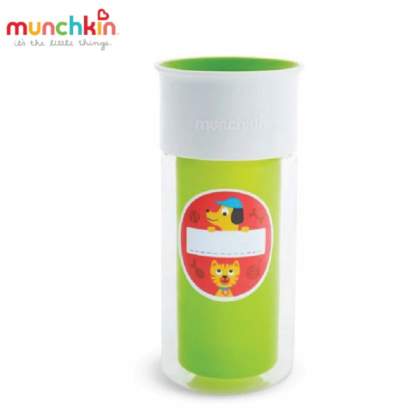 Cốc 360 độ Munchkin giữ nhiệt kèm sticker dễ thương