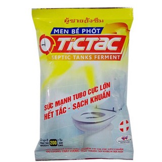 Men bể phốt. men sử lý bể phốt hết tắc - sạch khuẩn tictac gói 200g