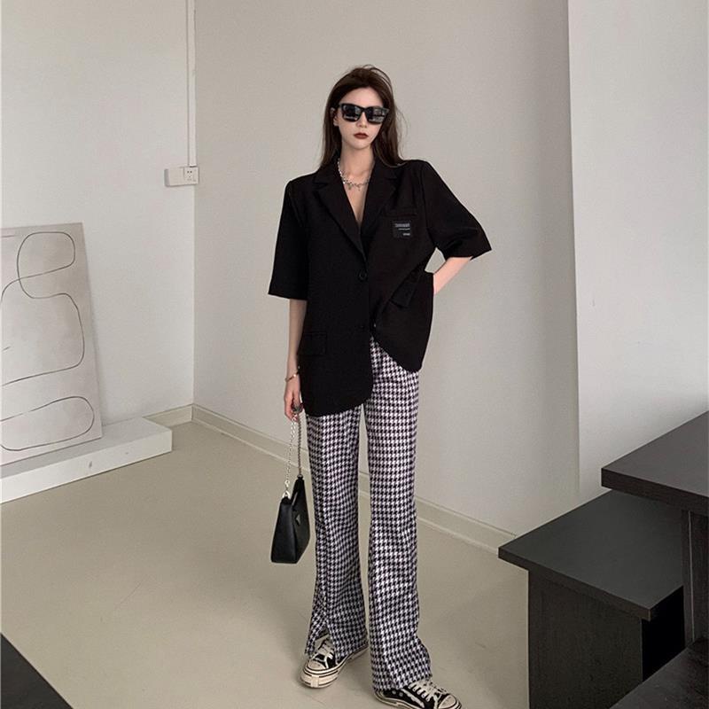 Áo sơ mi COZOK tay ngắn dáng rộng phong cách cổ điển dễ phối đồ