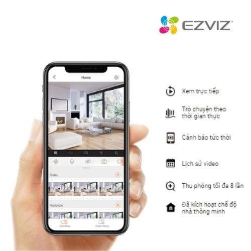 Camera wifi Ezviz C6N 2MP/4MP, xoay 360 độ kèm phụ kiện - Camera trong nhà bán chạy nhất thị trường