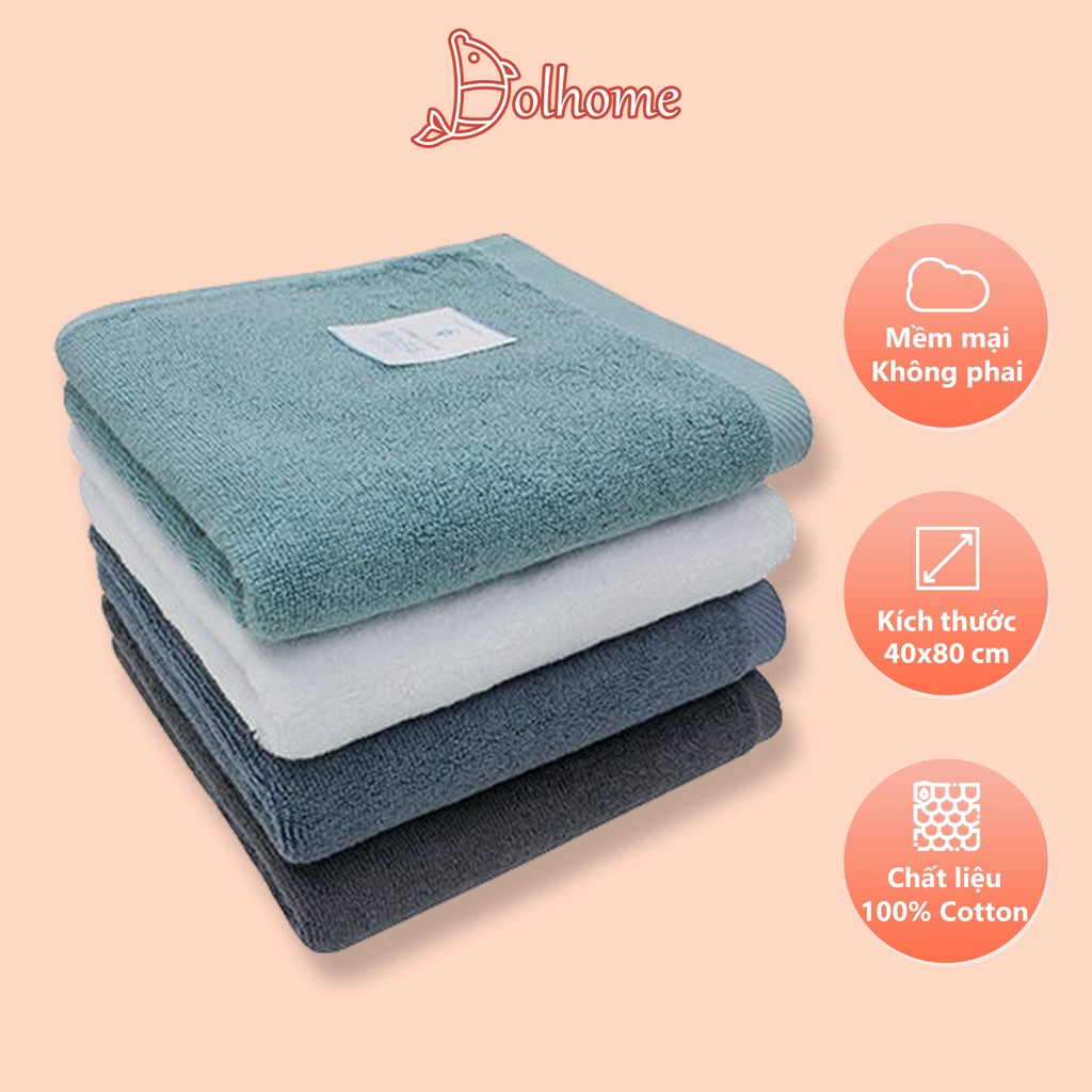 Khăn tắm loại nhỏ hàn quốc Songwol 150 gram cotton mềm mại, khăn thể thao 40x80cm Dolhome dày bền - SW1