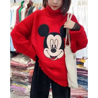 Áo len mickey cổ lọ hot hit