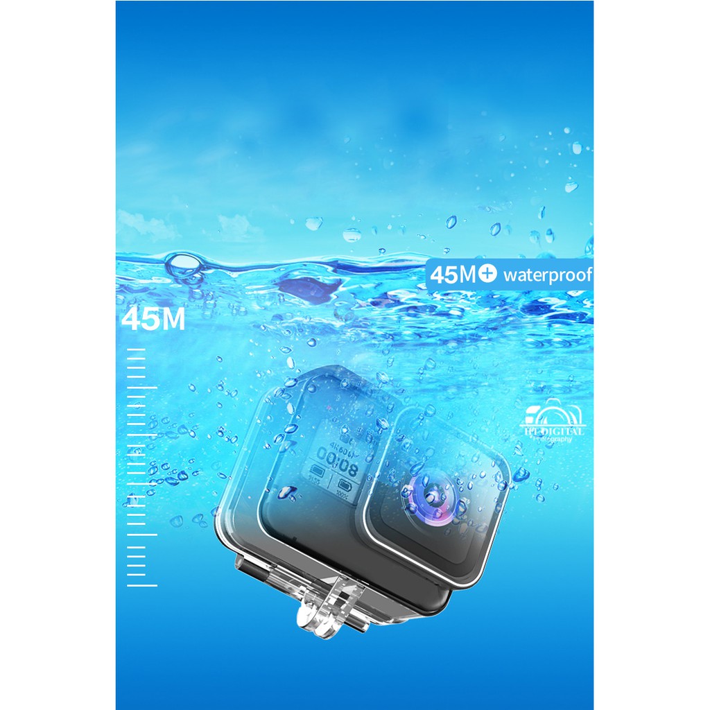 Vỏ Chống Nước GoPro 8 Telesin Chính Hãng - Case Bảo Vệ Máy Quay Phim GoPro Hero 8