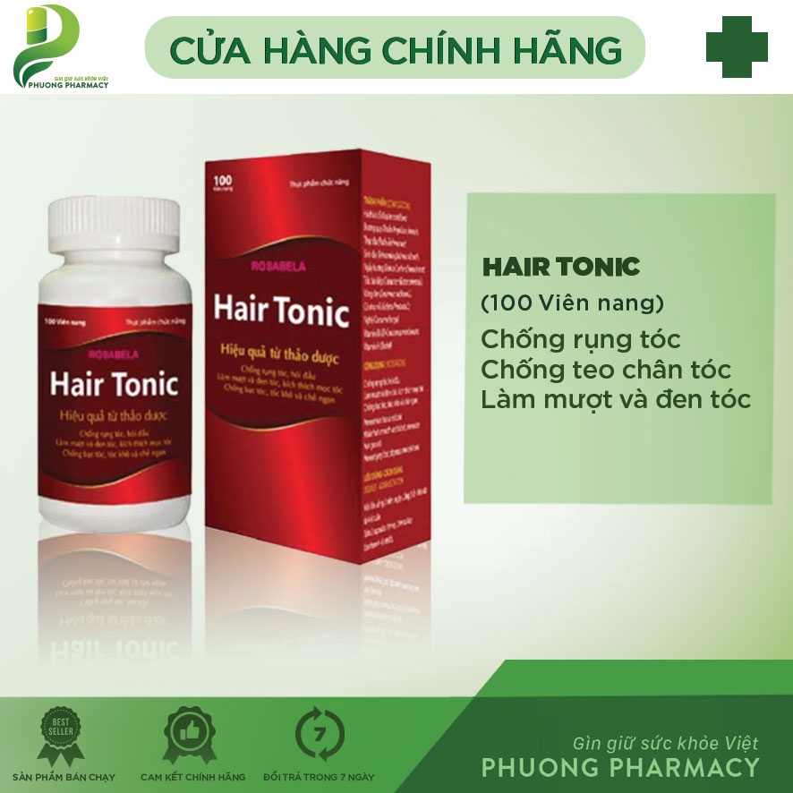 Hair Tonic - Chống bạc tóc, kích thích mọc tóc, ngăn rụng tóc ( 100 viên )