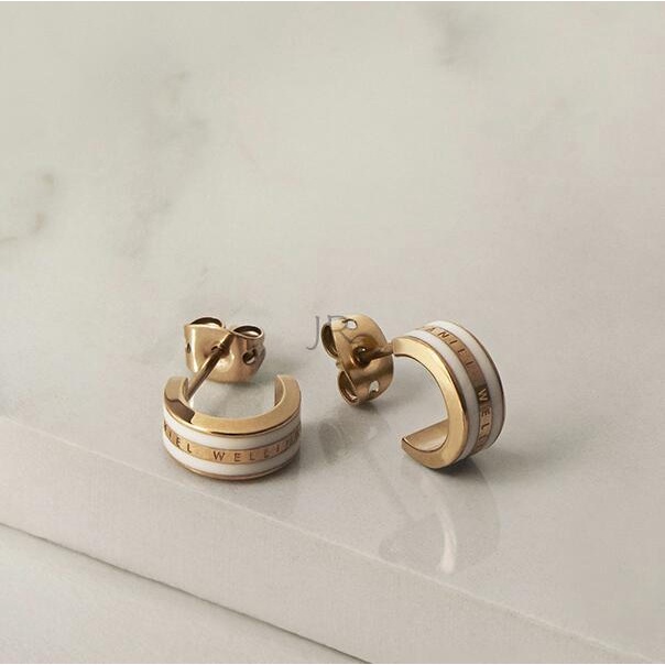 2022 Thép không gỉ tráng men và vàng hồng EMALIE EARRINGS (316L)