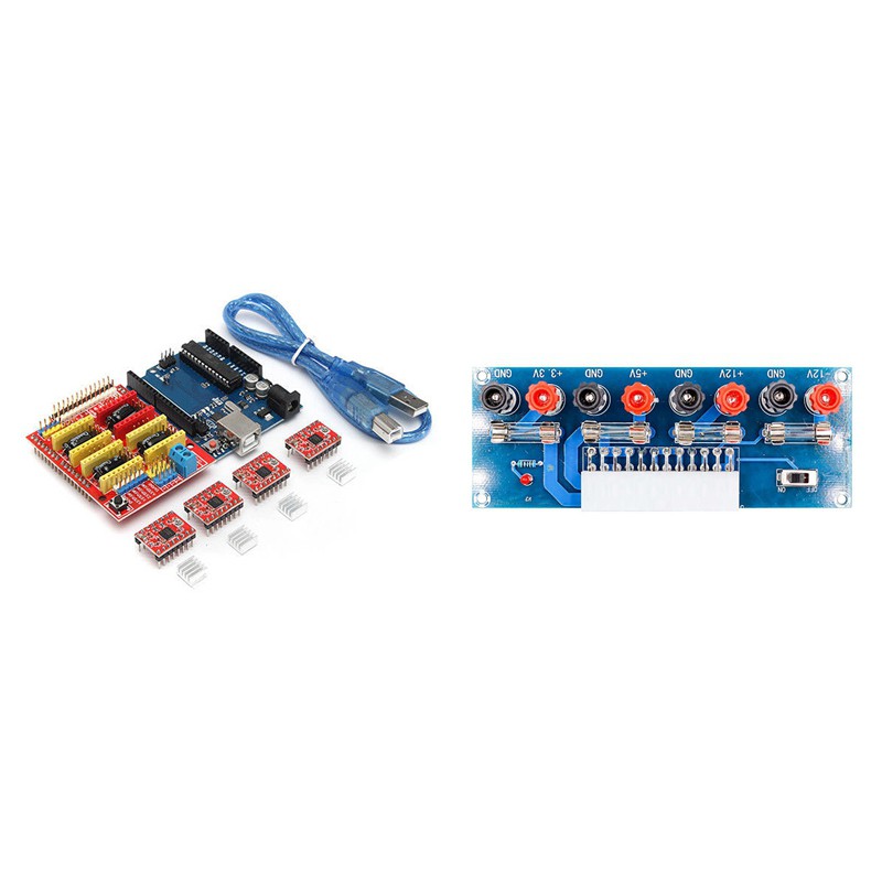 Mạch Arduino Cnc Shield V3 + Uno R3 + A4988X4 Grbl