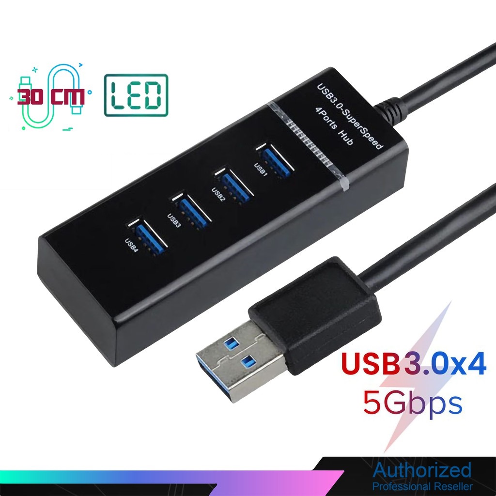 Bộ chia USB 4 cổng, chia 1 Thành 4 Cổng Usb Tốc Độ Cao