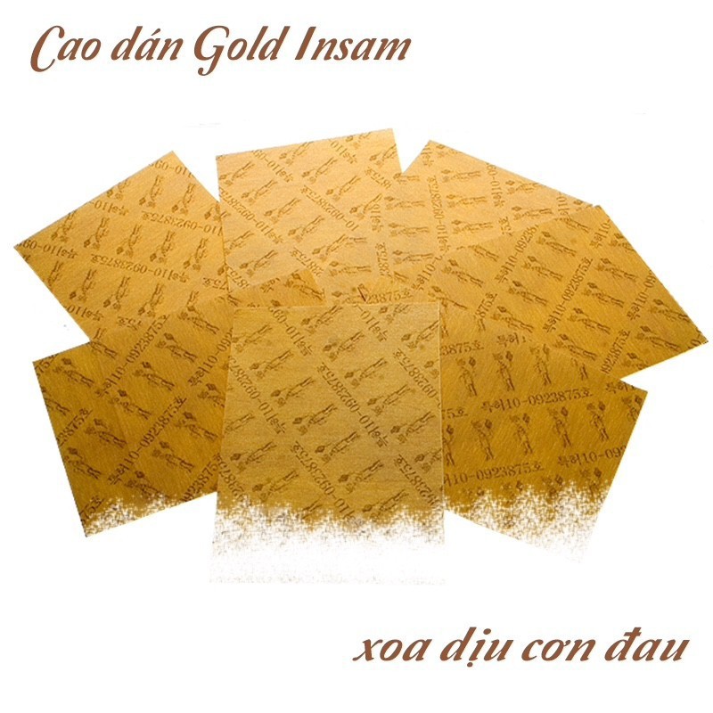 Cao dán hồng sâm GOLD INSAM gói 25 miếng