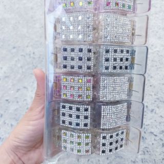 Kẹp tóc 5 răng trong đính xoàn