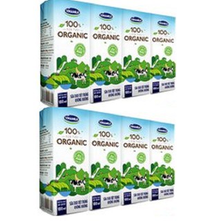 COMBO 2 LỐC sữa tươi tiệt trùng Vinamilk 100% Organic không đường