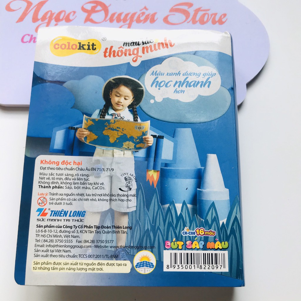 Sáp Màu Colokit CR-C08 (16màu/Hộp)