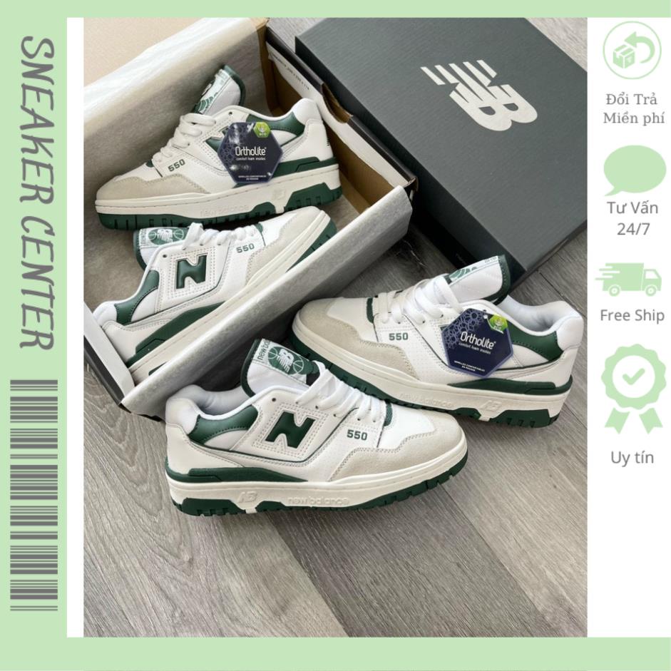 Giày 𝐧𝐞𝐰 𝐛𝐚𝐥𝐚𝐧𝐜𝐞 𝟓𝟓𝟎,NB550 Xanh Lá, Gìay Thể Thao Nam Nữ Newbalen 550 Đế Cao kem Phối Xanh Lá, Xanh Ngọc, Xanh biển