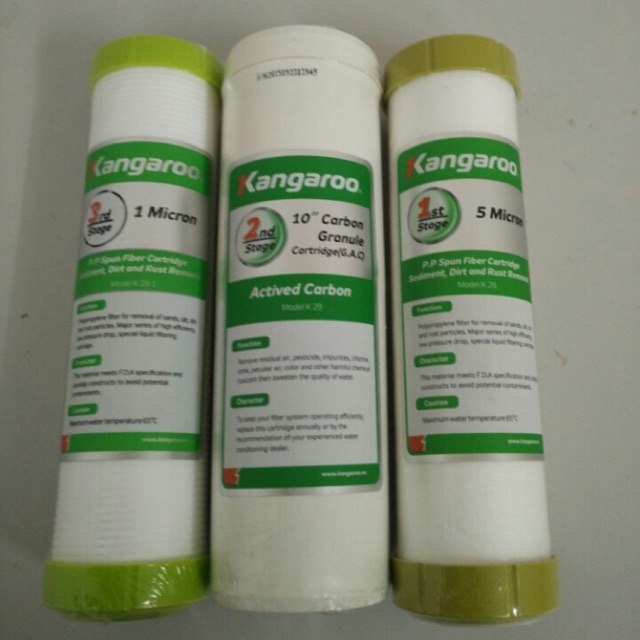 [ELHATOP11 giảm 9% tối đa 1TR5] Lõi lọc nước Kangaroo 123