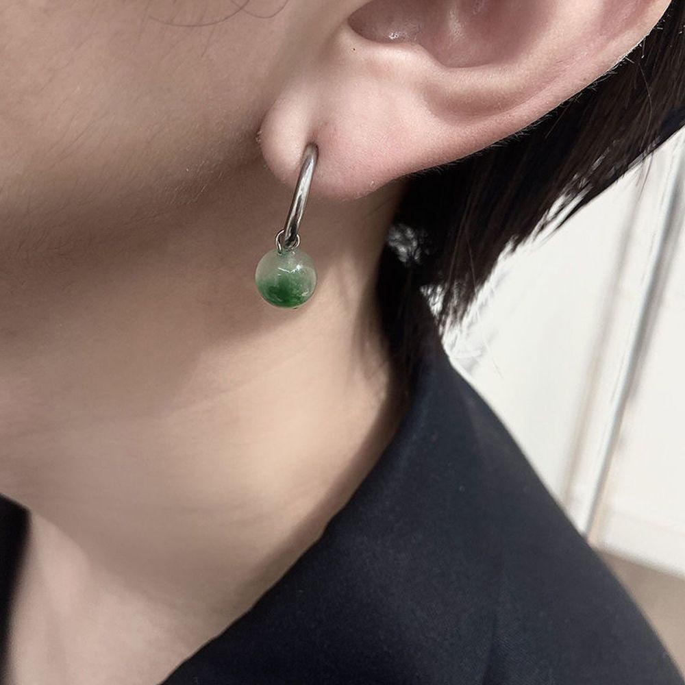 Bông Tai Dạng Kẹp Hình Tròn Bằng Thép Không Gỉ Phong Cách Cổ Điển Cho Nam Và Nữ MXMUSTY