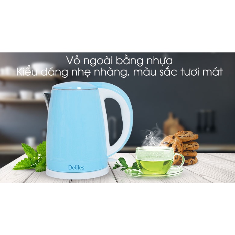 Bình siêu tốc Delites 1.8 lít ST18DB01