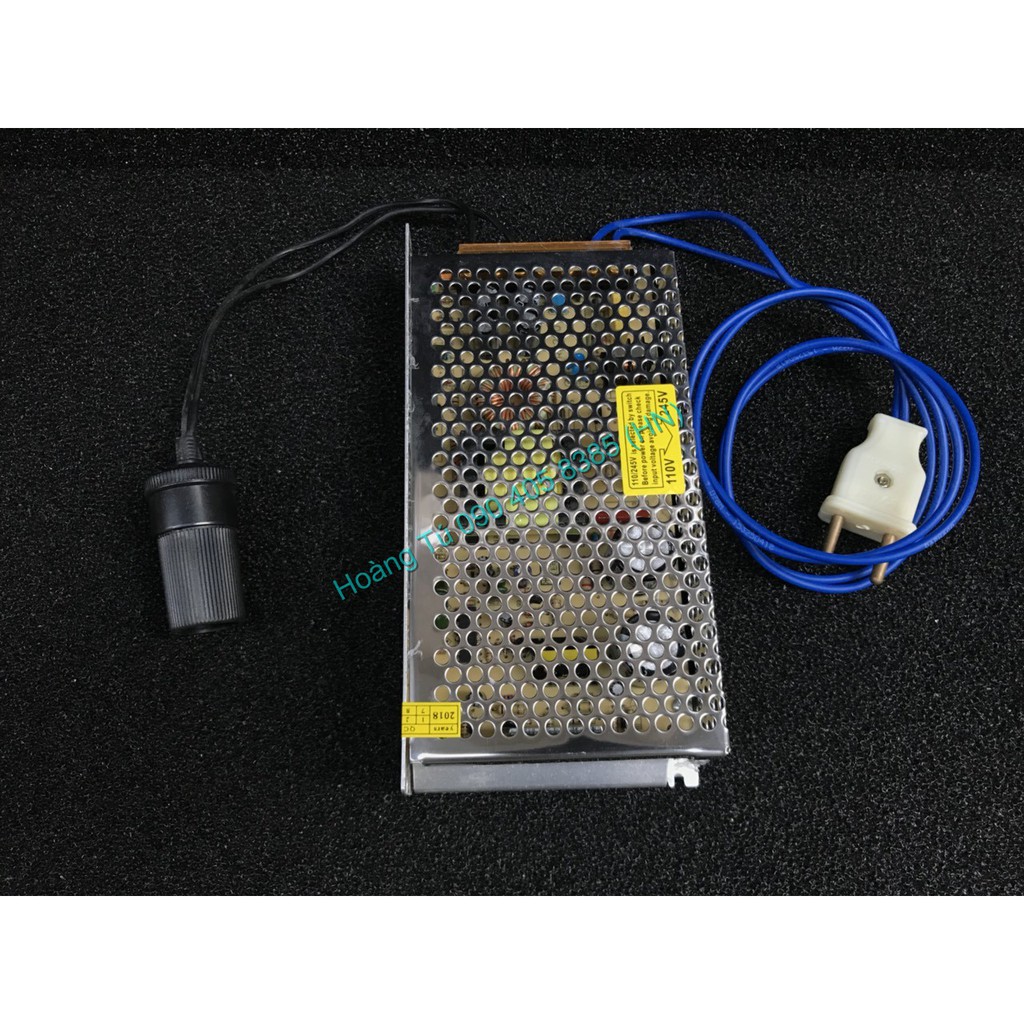Đổi nguồn 12v dùng cho bơm xe hiroma