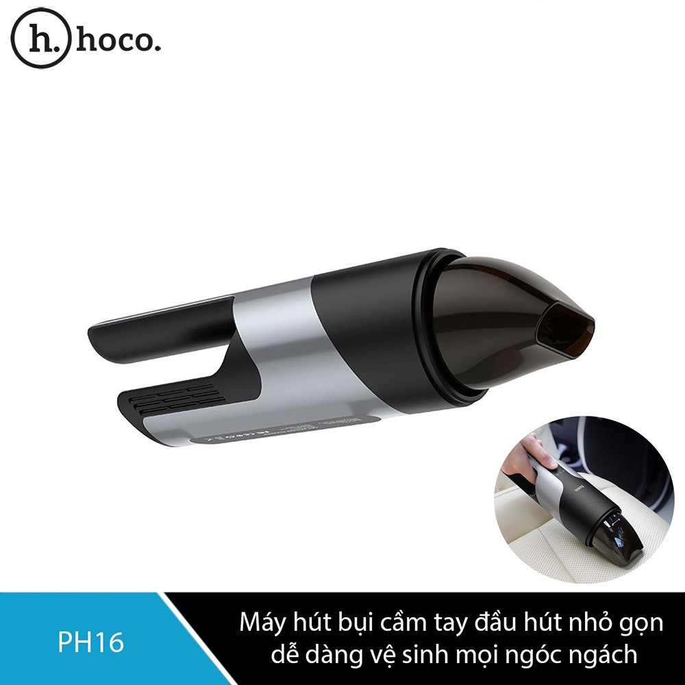 Máy hút bụi cầm tay mini xe hơi PH16 Hoco Chính Hãng Siêu sạch