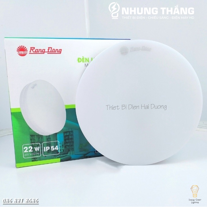 Đèn LED Ốp Trần Tròn - Vuông Vô Cực 18w - 22w Rạng Đông D LN09L 225/18W - Bảo Hành 2 Năm