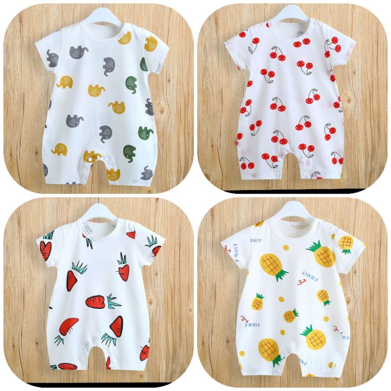 Quần áo trẻ em bodysuit cotton cho bé trai/gái