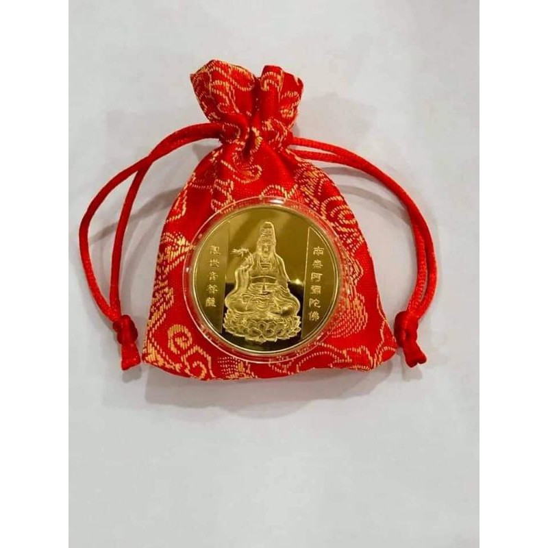 [GIÁ SỈ] Đồng Xu Phong Thủy Quan Âm Bồ Tát. Tặng Kèm Túi Gấm | BigBuy360 - bigbuy360.vn