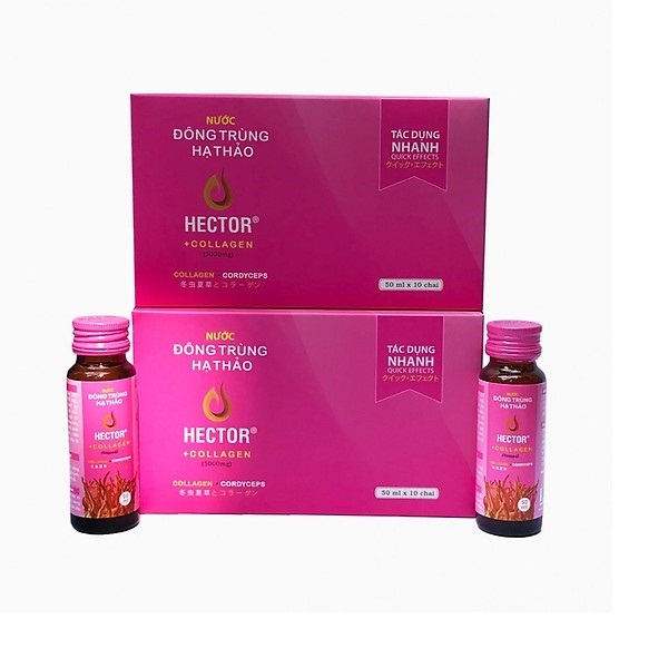 Nước đông trùng hạ thảo kết hợp Collagen Hector 50ml