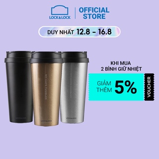 Bình giữ nhiệt bằng thép không gỉ Lock&Lock Clip Tumbler - 540ml - [LHC4151GOD]