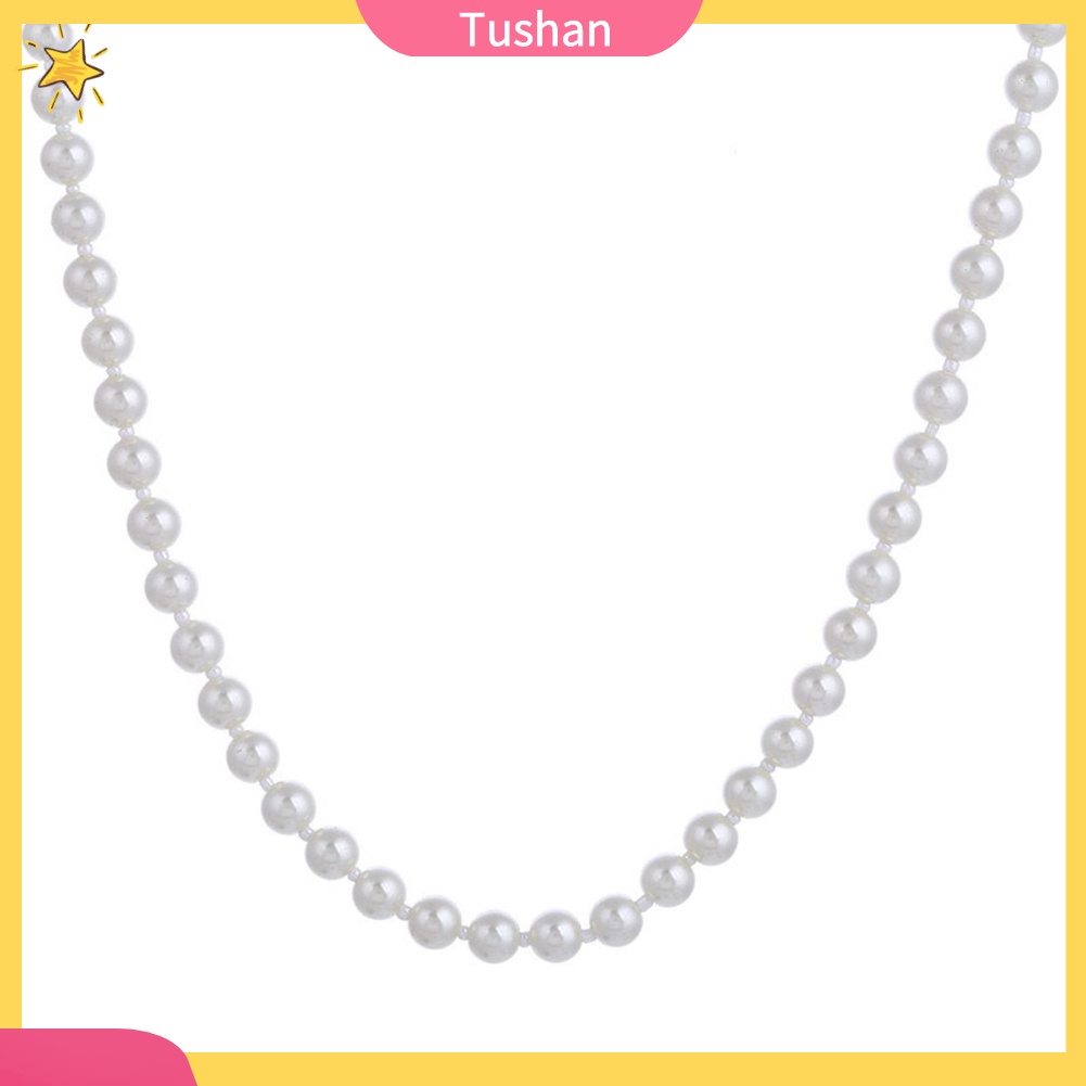 Dây Chuyền Hợp Kim Dáng Dài Đính Ngọc Trai Giả Xinh Xắn