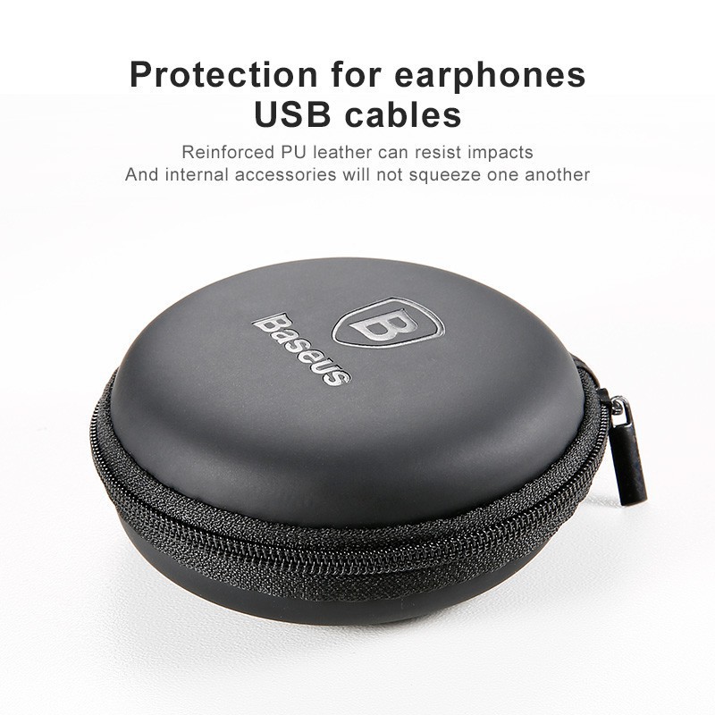 [Manman] Túi Baseus thân cứng mini chứa tai nghe/cáp sạc USB/thẻ nhớ SD TF 6 15