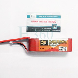 PIN LI-PO 11.1V 2200MAH 30C (ZOP) CHO MÁY BAY MÔ HÌNH