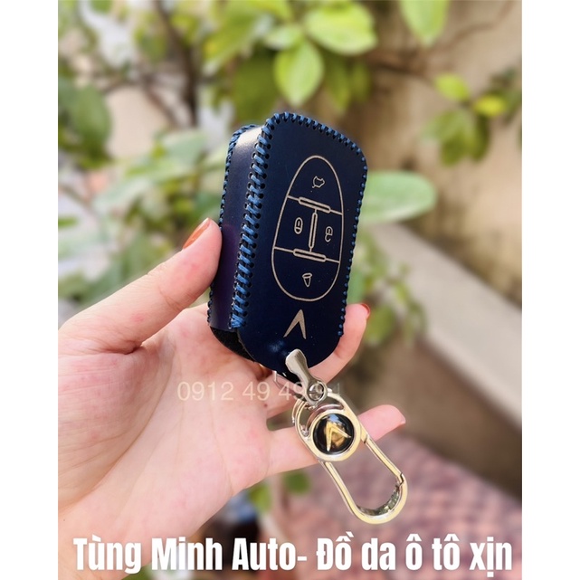 Bao da chìa khoá Vinfast VF8, xe điện VFe34 , bọc khoá khâu tay cao cấp