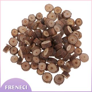 [Freneci] 100 Chiếc Đĩa Nhật Ký Tròn Lát Màu Tự Nhiên Mini Cho Đồ Trang Trí Treo Nhà Cửa, Đồ Trang Trí Sự Kiện