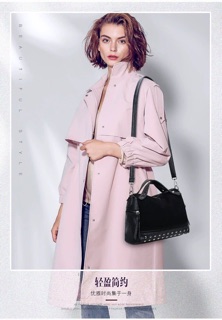 Túi da mềm kiểu dáng công sở vintage