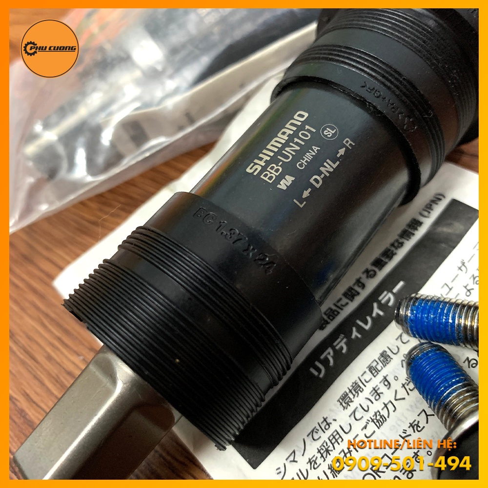 Trục Giữa Cốt Vuông Bạc Đạn SHIMANO BB-UN101 - Thiết Kế Hiện Đại, Hỗ Trợ Di Chuyển Đạt Hiệu Suất Tối Đa
