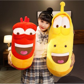 Gấu bông gối ôm sâu larva cao cấp vải nhung mềm mịn