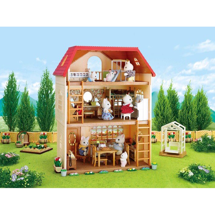 Đồ chơi Nhà Thỏ Sylvanian Families 3 tầng (không kèm nhân vật & nội thất)