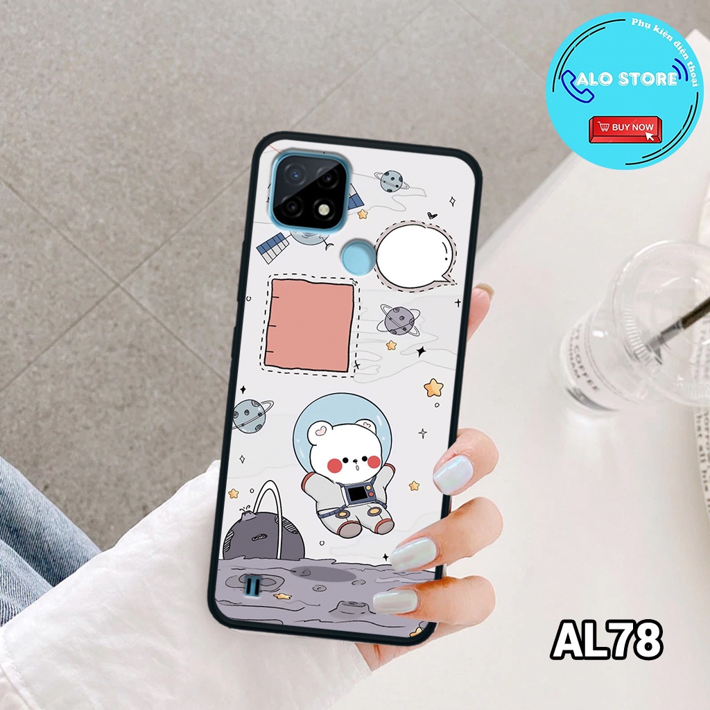 Ốp điện thoại Realme C21Y - Ốp lưng Realme in hình vũ trụ dễ thương