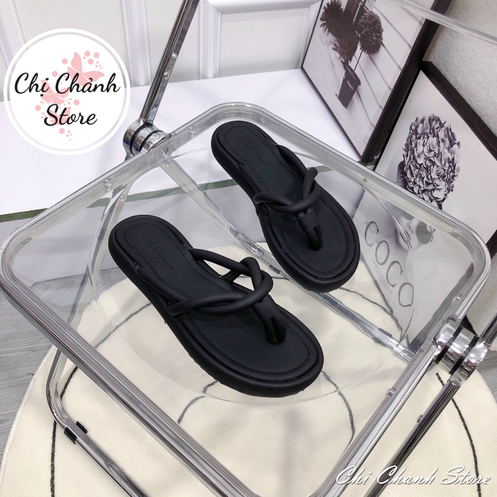 Dép Đế Bệt 2p Quai Ống Thắt Mềm Thời Trang Bọc Da Mịn Lên Chân Cực Xinh - D1 Chị Chảnh Store